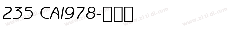 235 CAI978字体转换